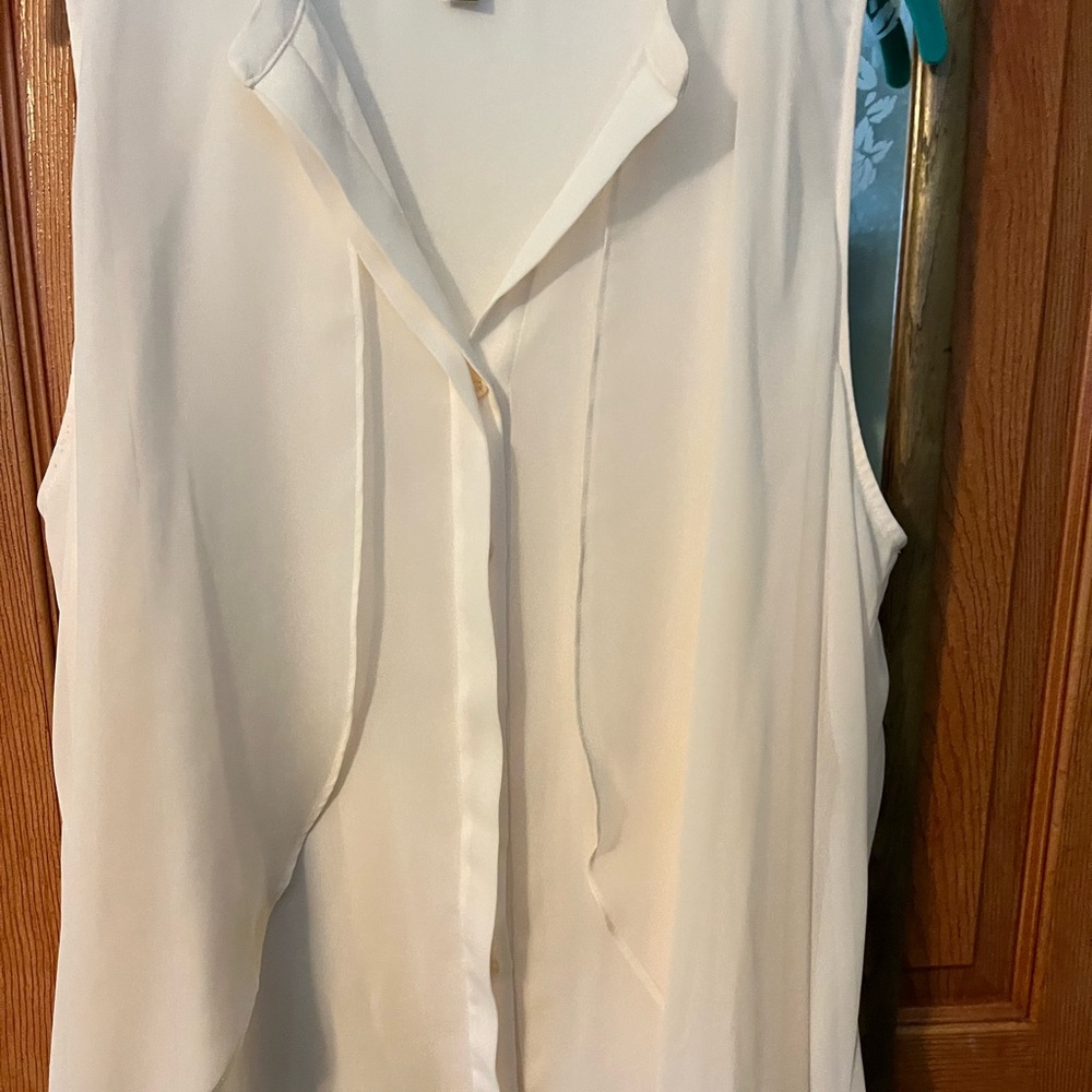 Ana brand flowing sleeveless blouse.